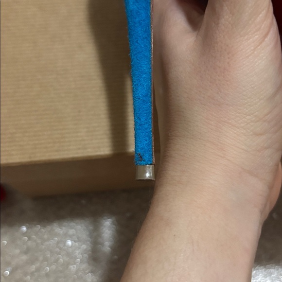 Christian Louboutin Blue Suede Heels - Picture 6 of 6